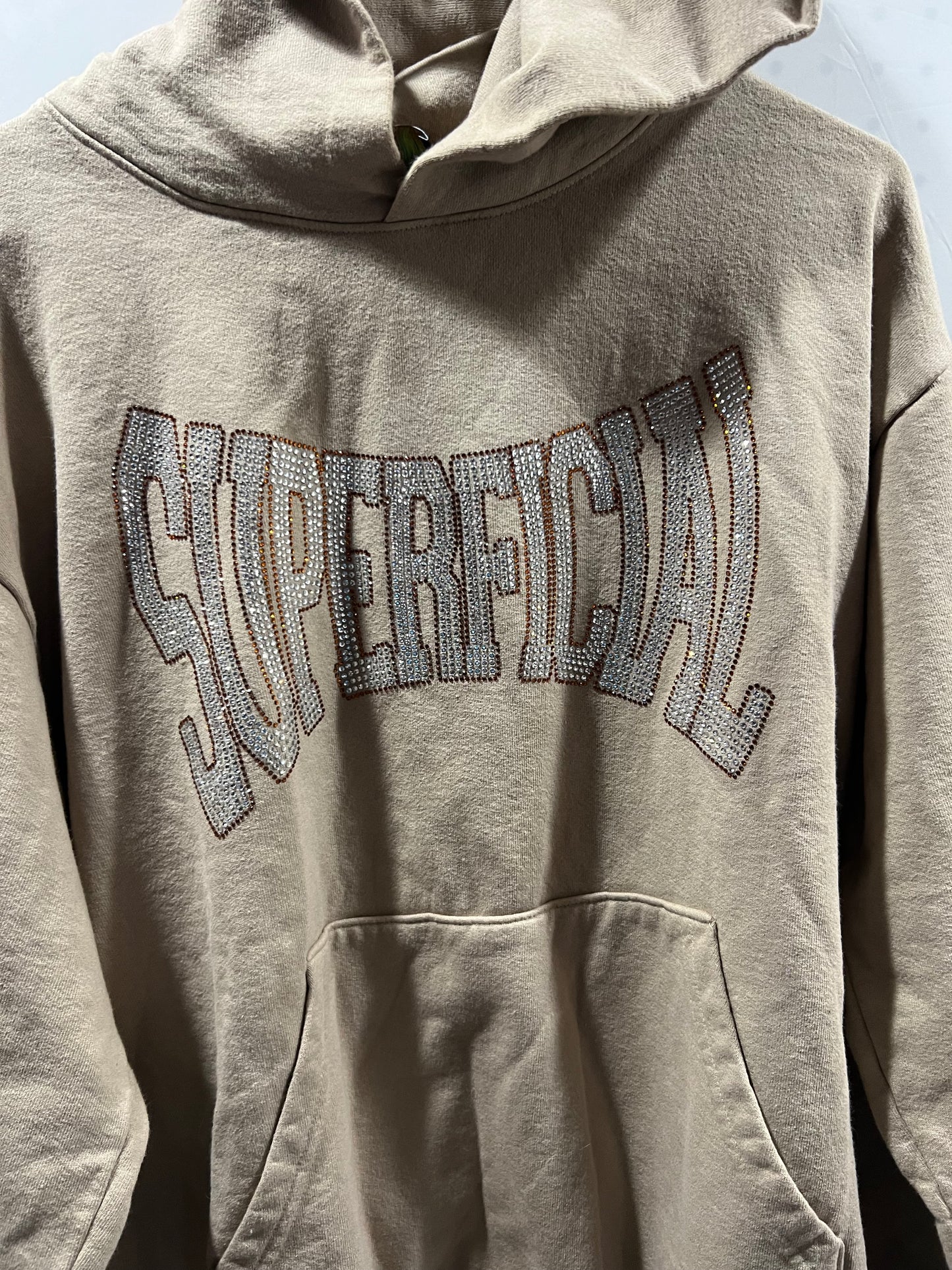 Superficial rhinestone hoodie