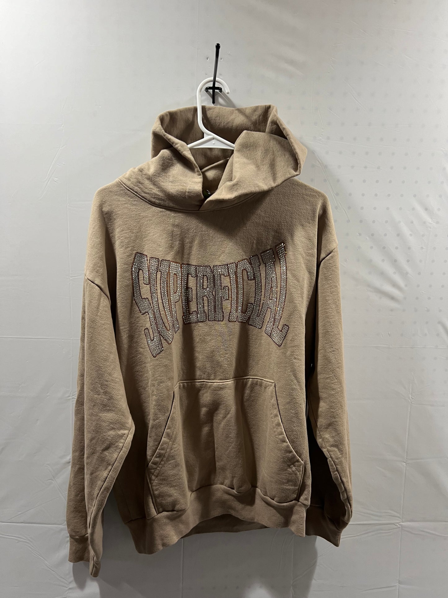 Superficial rhinestone hoodie